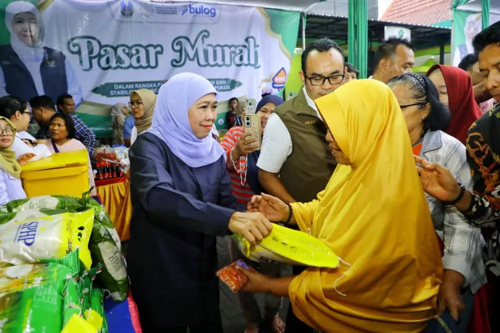 Gubernur Khofifah Pastikan Pasar Murah Berlangsung Hingga Ramadan 2026