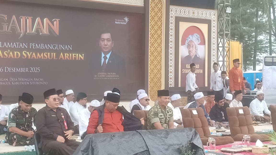 Kasdam V/Brawijaya Hadiri Pengajian Selamatan Pembangunan Bandara KASA Situbondo 1 Kasdam V/Brawijaya Hadiri Pengajian Selamatan Pembangunan Bandara KASA Situbondo
