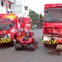 Pemkot Surabaya Datangkan Robot Pemadam Kebakaran