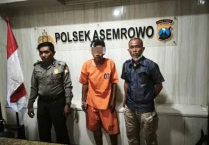 Polsek Asemrowo Amankan Residivis Pencuri Kompor di Greges Jaya
