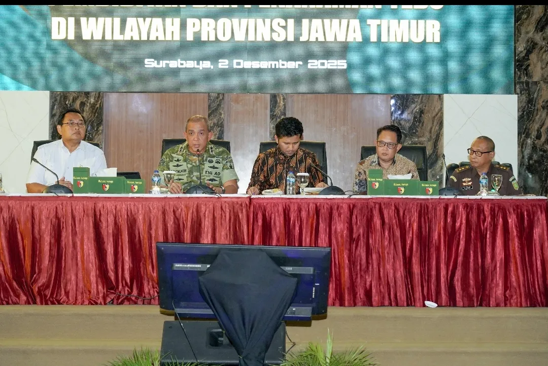 Kodam Brawijaya Konsolidasikan Pendataan Lahan TNI AD untuk Program Swasembada Gula Nasional