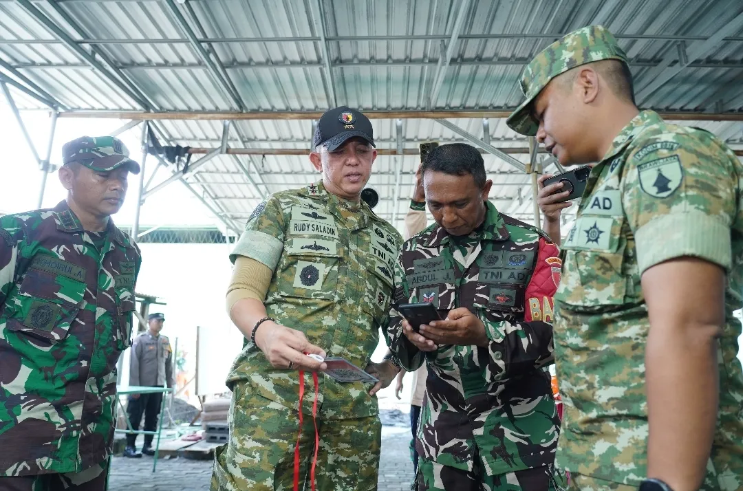 Kunker Pangdam V/Brawijaya Tinjau Progres Pembangunan Koperasi Merah Putih Sidoarjo