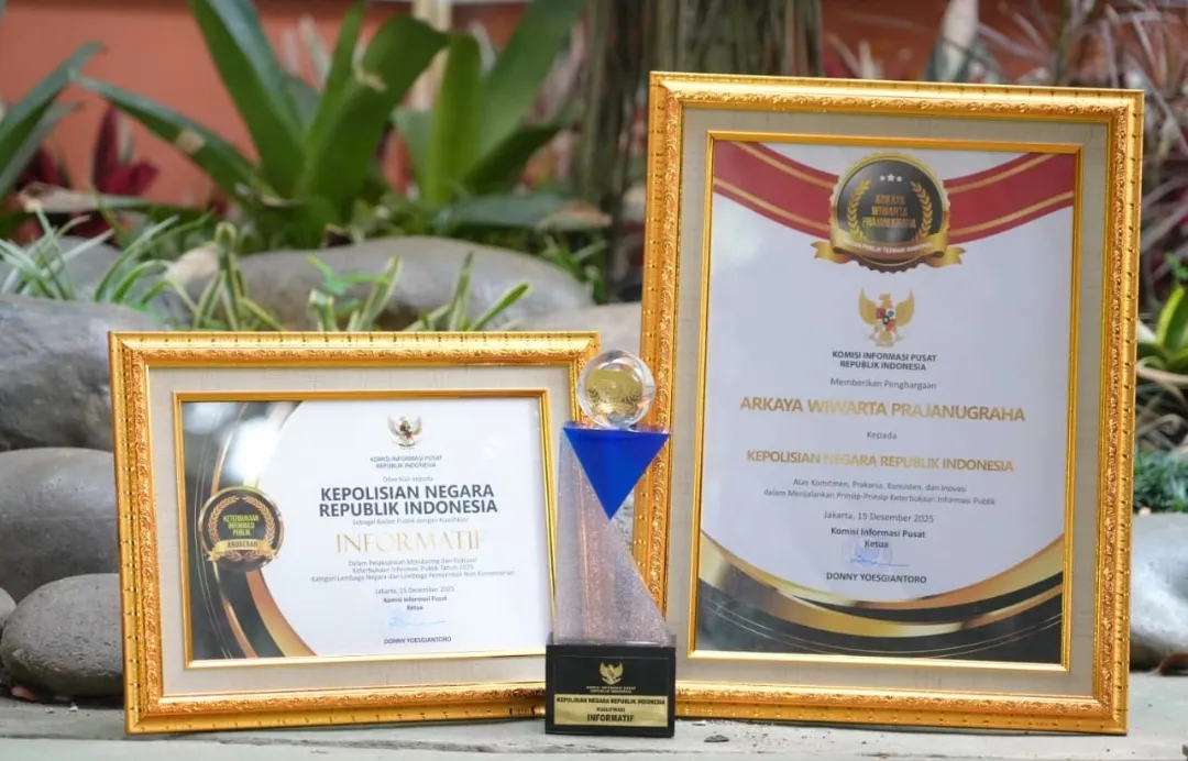 Dinobatkan sebagai Badan Publik Terbaik Nasional, Polri Sabet Arkaya Wiwarta Prajanugraha dalam Monev KIP 2025 1 Dinobatkan sebagai Badan Publik Terbaik Nasional, Polri Sabet Arkaya Wiwarta Prajanugraha dalam Monev KIP 2025