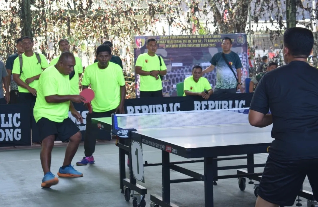 Tim Tenis Meja Korem 081/DSJ Raih Medali Emas