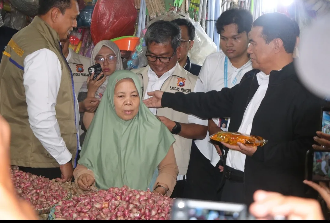 Jelang Nataru Satgas Pangan Polda Jatim Sidak Pasar