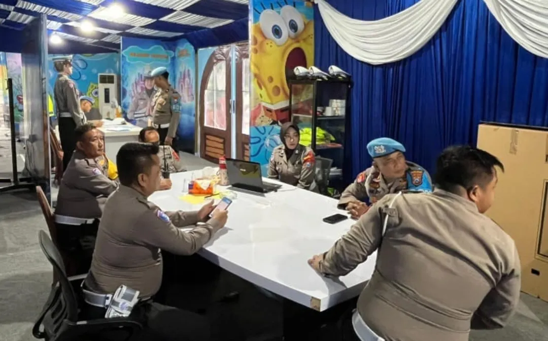 Provos Polres Pasuruan Cek Kesiapsiagaan Personel Pos Pam Yan Nataru Taman Dayu Pandaan