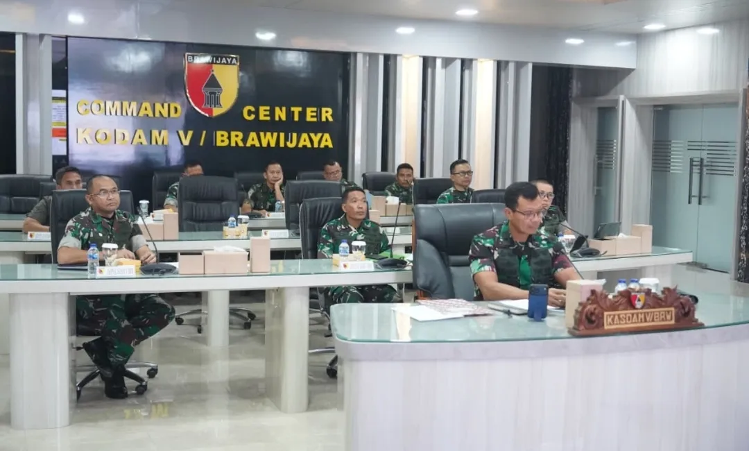 Rapat Strategis Kodam V/Brawijaya Bahas Kesiapan Brigif dan Yonif TP Tahap III di Tahun 2026