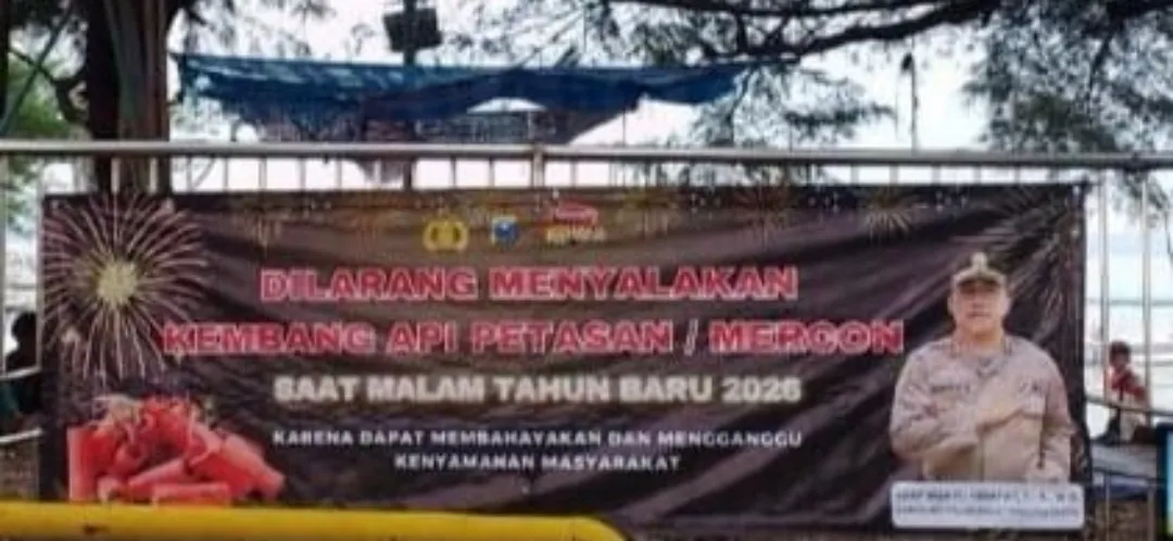 Jelang Pergantian Tahun, Polres Tanjung Perak Keluarkan Imbauan Larangan Menyalakan Kembang Api dan Petasan