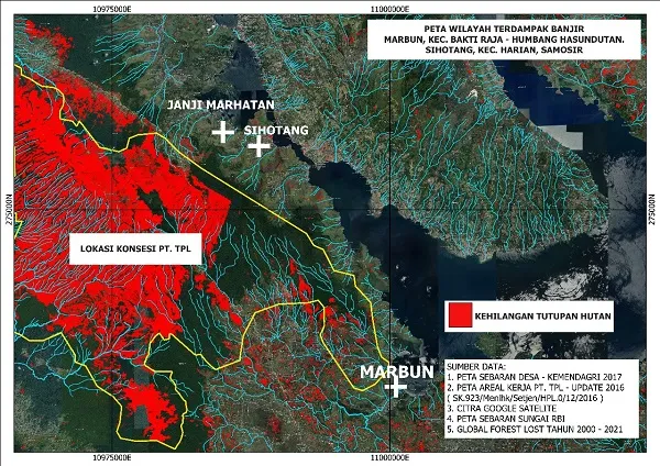 Desakan WALHI: 10 Ribu Hektare Hutan Hilang Akibat Banjir Sumut 1 Desakan WALHI: 10 Ribu Hektare Hutan Hilang Akibat Banjir Sumut