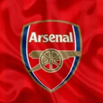 arsenal flag on red silk 8jyyntvf1mfue642