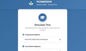 Simulasi TKA , Siswa SD ,SMP Hasil Tes Kemampuan Akademik