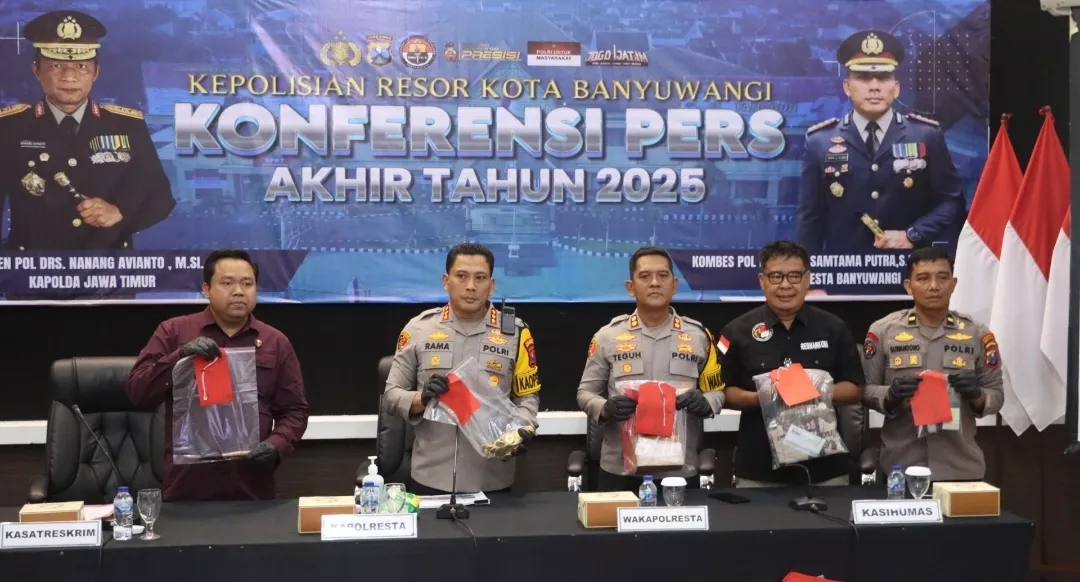 Polresta Banyuwangi Selesaikan 1.281 Perkara Sepanjang Tahun 2025 1 Polresta Banyuwangi Selesaikan 1.281 Perkara Sepanjang Tahun 2025