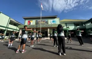 Jaga Kebugaran dan Soliditas, Anggota Kodim Tulungagung Gelar Olahraga Bersama