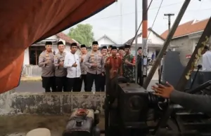 Polres Kediri Bangun Sumur Bor Bantu Kebutuhan Air Bersih Warga Desa Belor