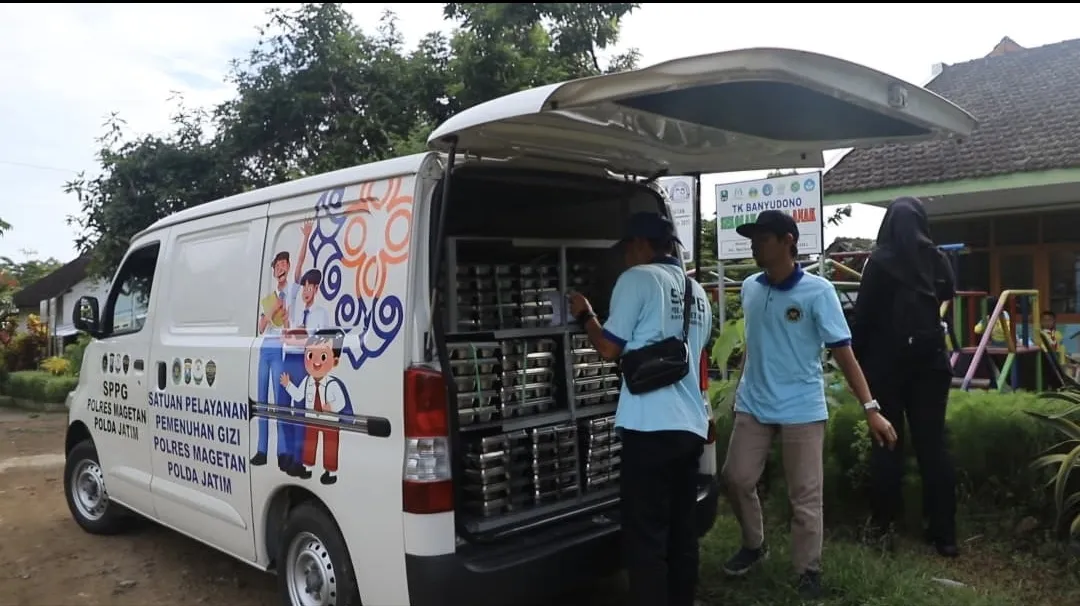 Awal Tahun 2026, 3 SPPG Polres Magetan Kembali Salurkan Program MBG