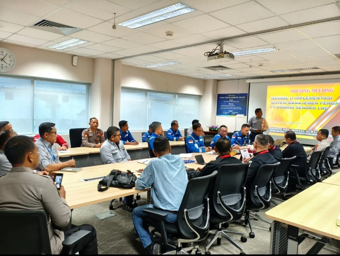 Tingkatkan Keamanan Obvitnas, Baharkam Polri lakukan Pengawasan Implementasi SMP di PT Donggi Senoro LNG