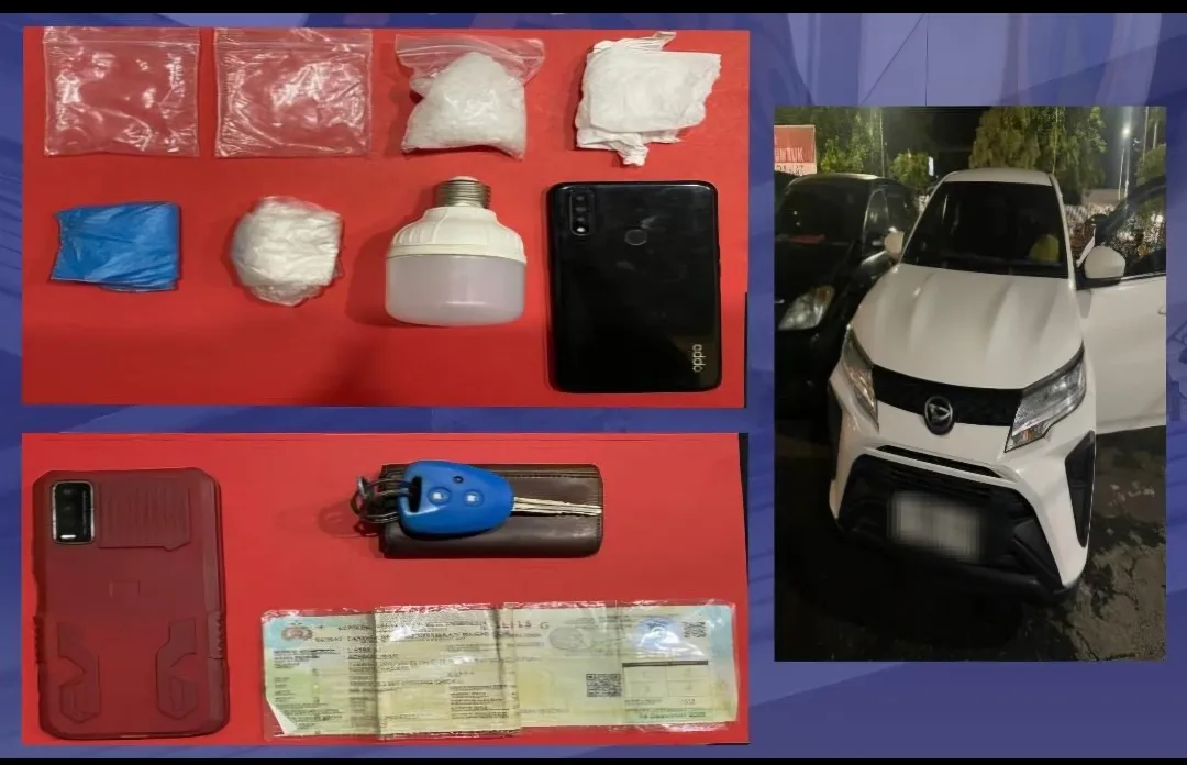 Polres Pasuruan Kota Ungkap Peredaran Narkoba 2 Tersangka dan Sabu 45,76 gr Diamankan