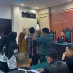 Sidang lanjutan Supriyani di Pengadilan Negeri atau PN Andoolo