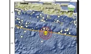 gempa terjadi di pacitan jawa timur malam ini selasa 9 mei 2023
