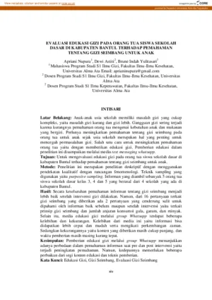 HGN ke-66, Edukasi Gizi Seimbang ,Generasi Emas 2045