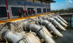 rumah pompa pengendali banjir rob semarang nmpn dom