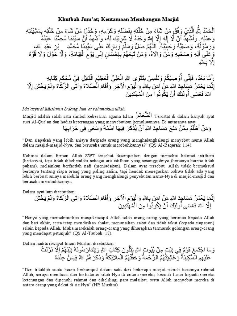 Khutbah Jumat
