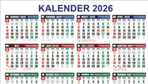 Jadwal Libur Nasional ,Cuti Bersama, Kalender Tahun 2026