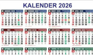 Jadwal Libur Nasional ,Cuti Bersama, Kalender Tahun 2026