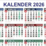 Jadwal Libur Nasional ,Cuti Bersama, Kalender Tahun 2026