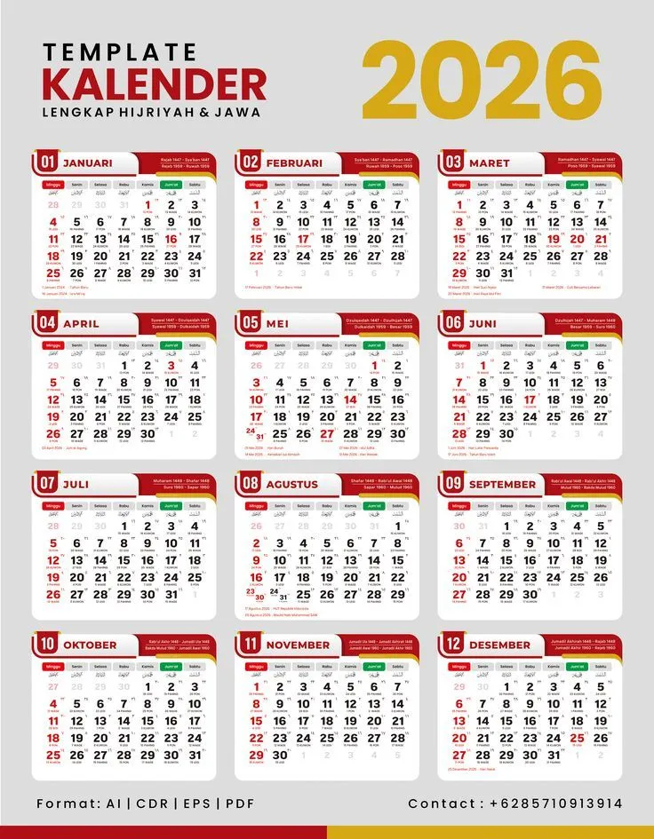 Jadwal Cuti Bersama Lebaran 2026