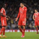 Manchester, UK. 11th Apr, 2023. Sadio Mane and Leroy Sane of Bayern Munich disagree during the UEFA Champions League match at the Etihad Stadium, Manchester. Picture credit should read: Gary Oakley/Sportimage Credit: Sportimage/Alamy Live News Galatasaray