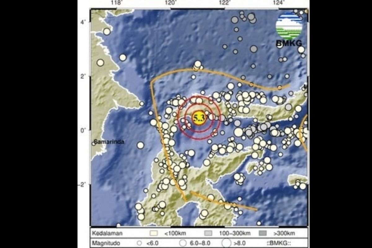 Gempa Bumi Magnitudo 5,6 Guncang Wilayah Tolitoli, Sulawesi Tengah