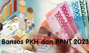 Ilustrasi pencairan bantuan PKH dan BPNT secara tunai
