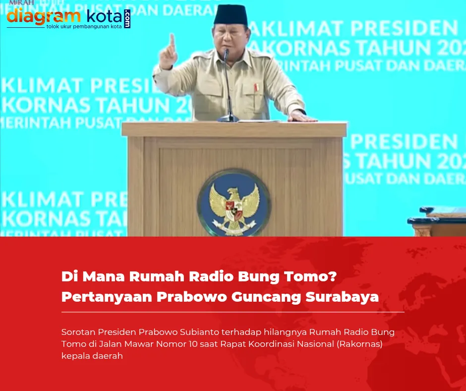 Di Mana Rumah Radio Bung Tomo? Pertanyaan Prabowo Guncang Surabaya, TACB Respons Cegah Kejadian Serupa 1 Rumah radio bung Tomo