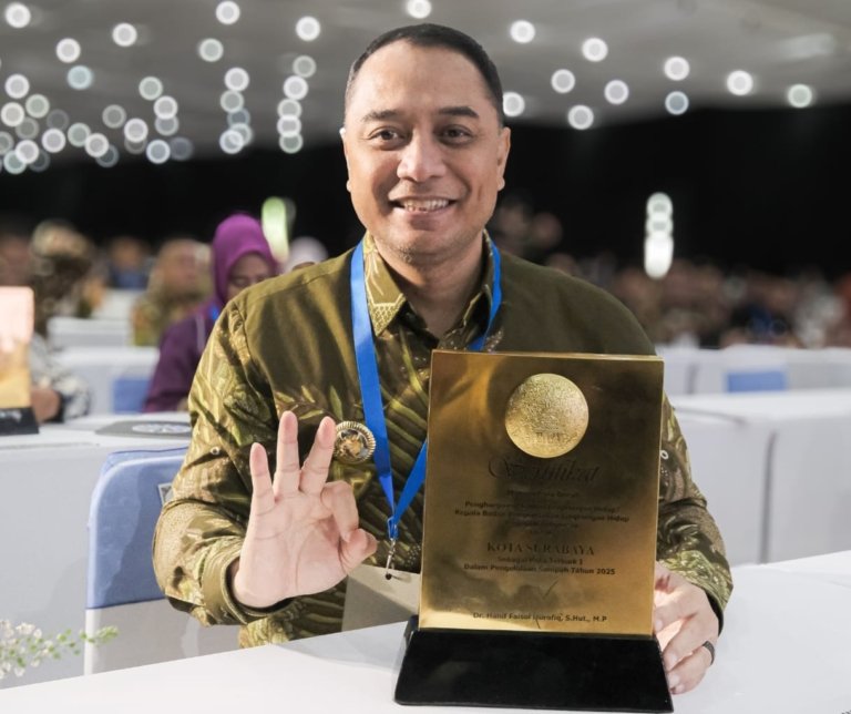 Surabaya Sabet Predikat Kota Terbaik Pertama dalam Pengelolaan Sampah se-Indonesia Tahun 2025