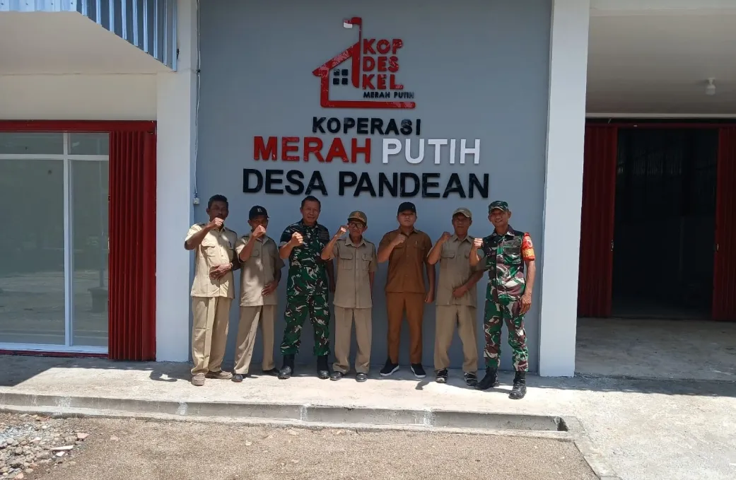 Gerai Koperasi Desa Merah Putih Pandean Rampung, Sinergi Koramil dan Desa Perkuat Ekonomi Warga