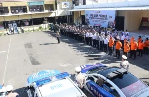 Polres Pelabuhan Tanjung Perak Gelar Apel Ops Keselamatan Semeru 2026