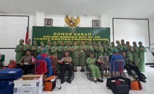 Sambut HUT ke-80 Persit, Kodim Tulungagung Gelar Donor Darah