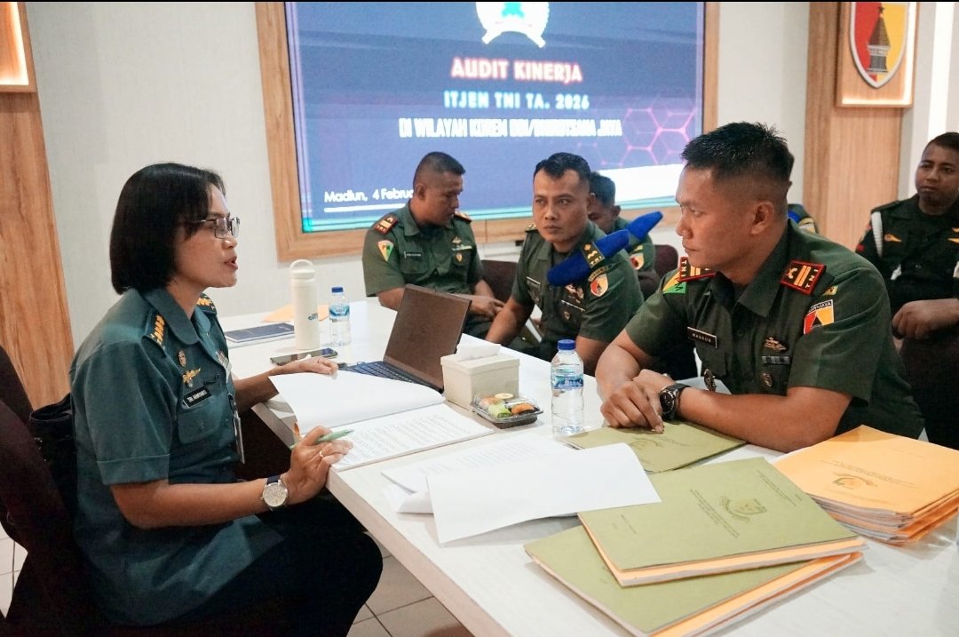 Korem 081/DSJ Terima Audit Kinerja Itjen TNI