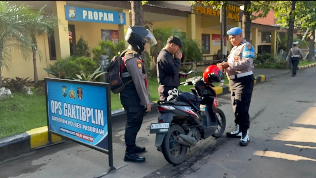 Sipropam Polres Pasuruan Gelar Ops Gaktibplin Guna Mencegah Pelanggaran Anggota