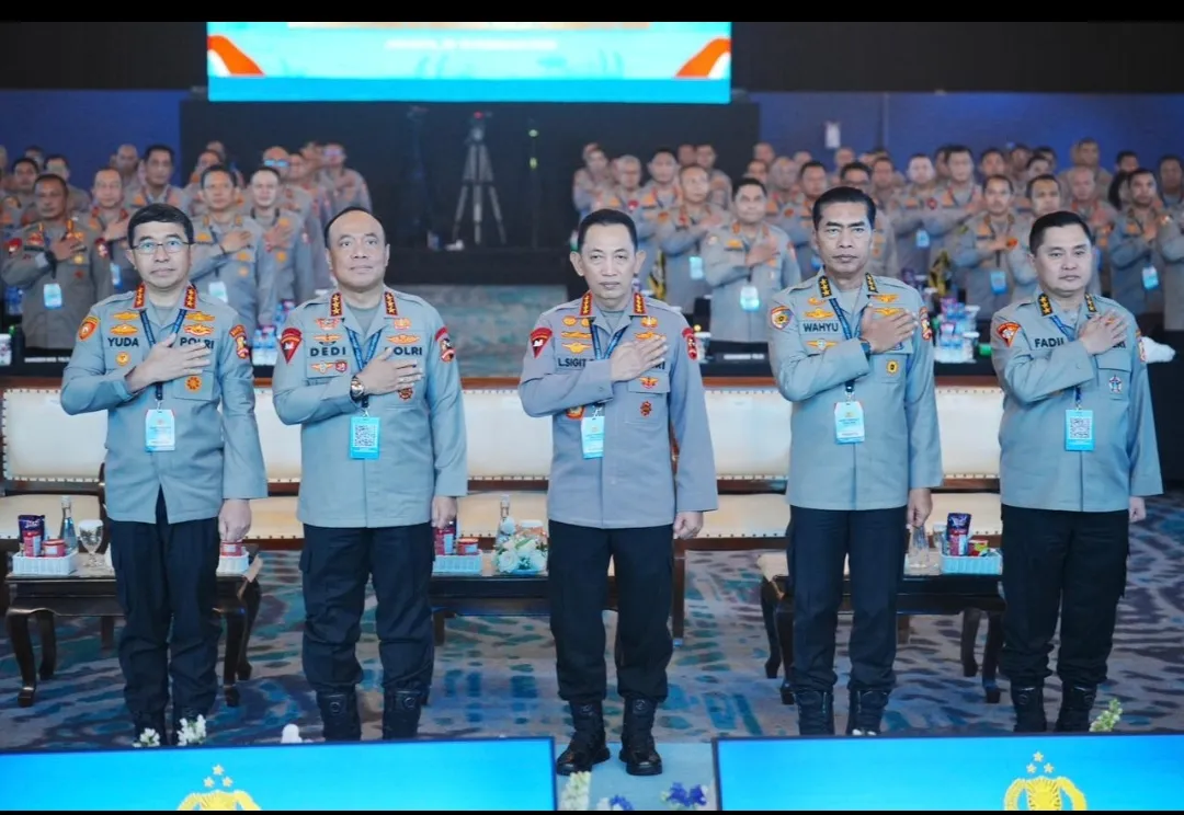 Beri Arahan di Rapim Polri, Kapolri Tegaskan Dukung-Kawal Penuh Program Pemerintah