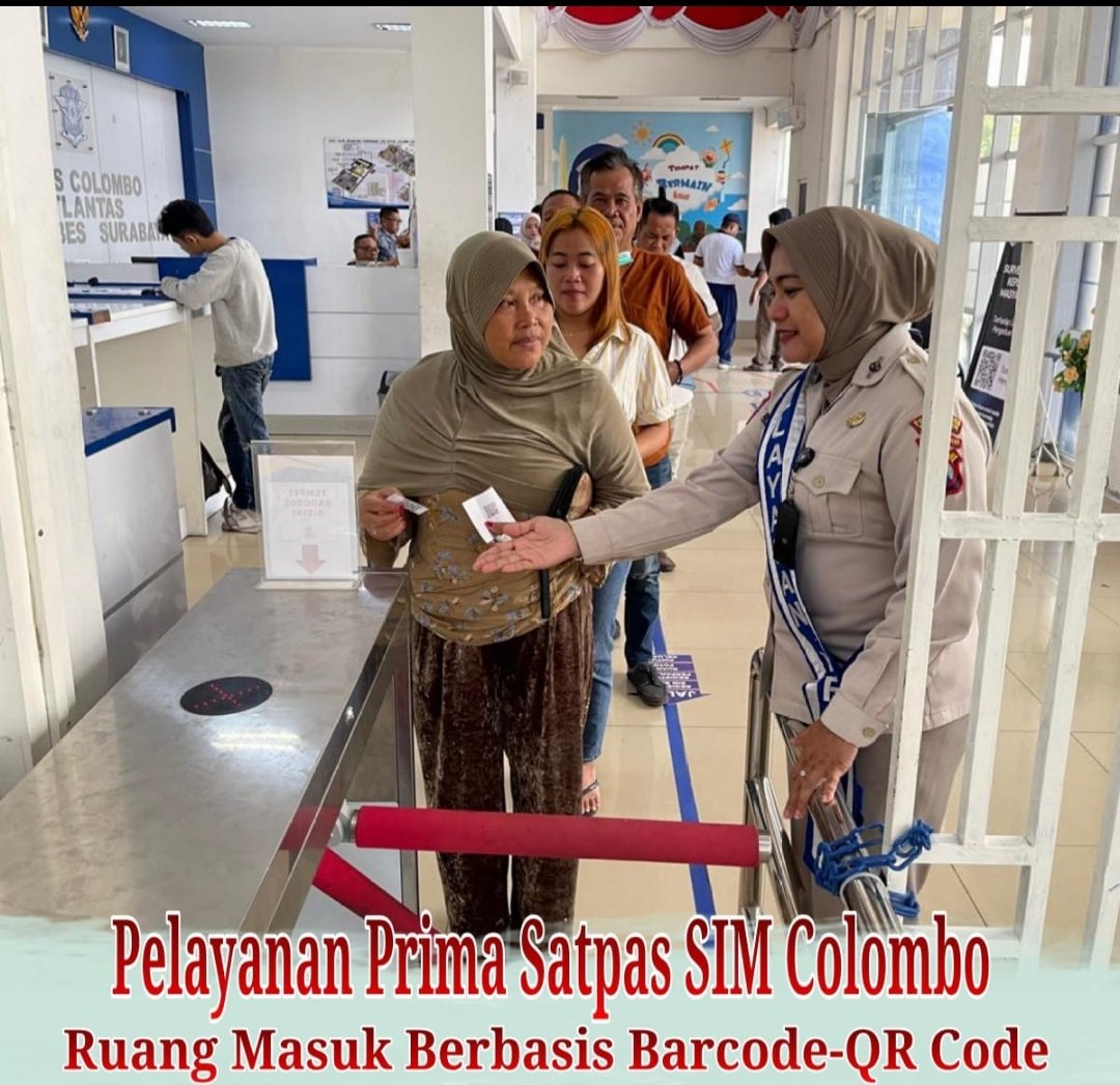 Tingkatkan Layanan Ruang Masuk Berbasis Barcode-QR Code, Satpas Colombo Wujudkan Polri Presisi 1 Tingkatkan Layanan Ruang Masuk Berbasis Barcode-QR Code, Satpas Colombo Wujudkan Polri Presisi