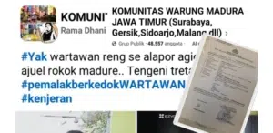 Penyebaran Rekaman CCTV Wartawan Disebar Tanpa Izin, Jurnalis Surabaya Lapor ke Polrestabes Surabaya: “Jangan Main-Main Dengan Profesi Kami”, 