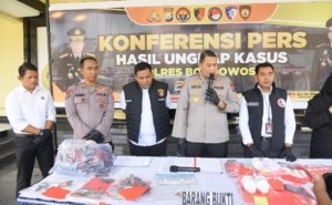Polres Bondowoso Ungkap Curanmor Amankan 3 Tersangka dan 11 Unit Motor