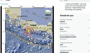 gempa bumi di Kabupaten Bandung pagi ini