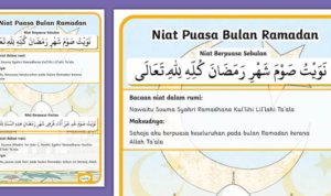 Niat Puasa Ramadan, Niat Puasa Ramadan, 6 Pilihan