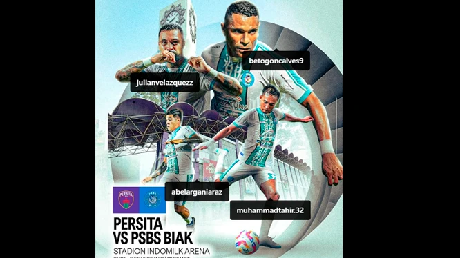 Hasil Sementara Pertandingan Persita Tangerang Vs PSBS Biak di Babak Pertama 0-1