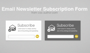 Beautiful Free Email Newsletter Subscription Form PSD Download