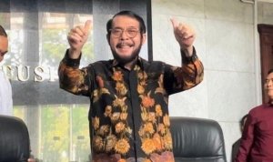 Hakim Mahkamah Konstitusi MK Anwar Usman di Gedung MK