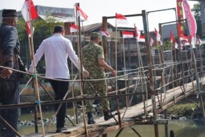 Pangdam V/Brawijaya Pimpin Ground Breaking Jembatan Garuda di Genting Kalianak, Surabaya